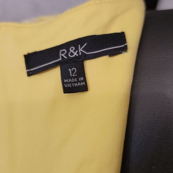 BRAND NEW R&K LACE FLORAL CAP SLEEVE HIDDEN ZIPPER CLOSURE SHEATH DRESS - Picture 7 of 12